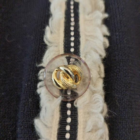 Luisa Spagnoli 100% Virgin Wool Knit Jacket - Picture 13 of 14